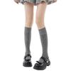 Elegant Anime Knees High Soft Cotton Socks With Dot Pattern Long Calf Dress Socks For Fashion And Daily Wear