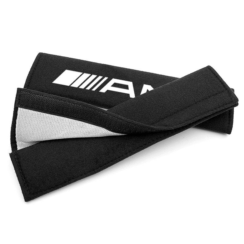 2Pcs Car Seat Shoulder Belt Cover Protector Pad Auto Accessories For Mercedes Benz AMG GLE GLS GLC CLA GLB ML C500 C200 C300 W204 W206 W205 W212 W203