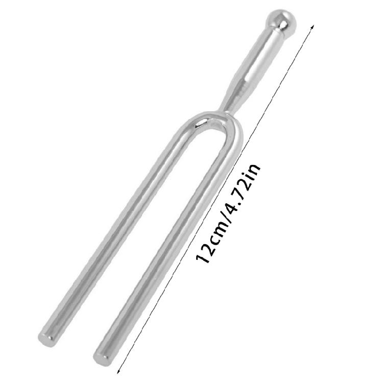 Sound Therapy Tuning Fork Musical Instrument Tuning Fork Stainless Steel Texture for Relaxation and Meditation Practices