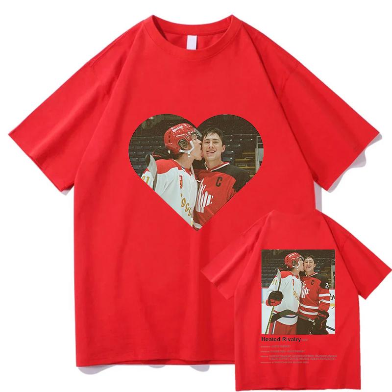 Heated Rivalry Meme Tshirt 2026 New Hot Unisexs Unisexs Retro Fashion Pure Cotton Short Sleeved Cotton Casual Tshirts Streetwear
