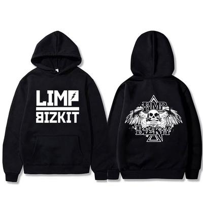 Rock Band Limp Bizkit Skeleton Hoodie Men Women Fashion Retro Metal Sweatshirt Male Vintage Casual Oversized Pullover Hoodies