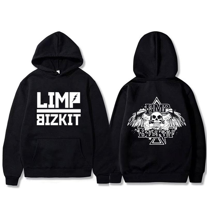 Худи с скелетом группы Limp Bizkit Мужская Женская Мода Ретро Металлическая Толстовка Мужская Винтажная Повседневная Оверсайз Худи 3XL