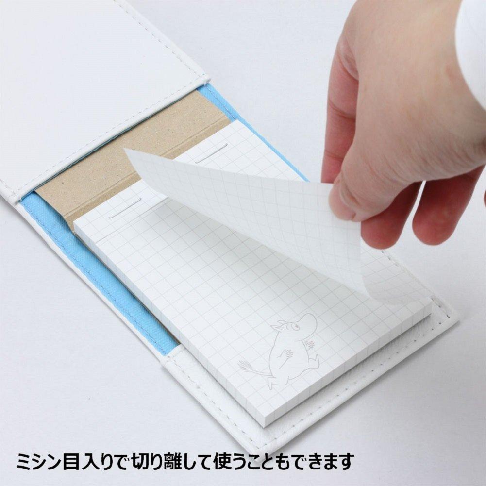 Gakken Staful Moomin Memo Pad with BM12086 Cover, White,
