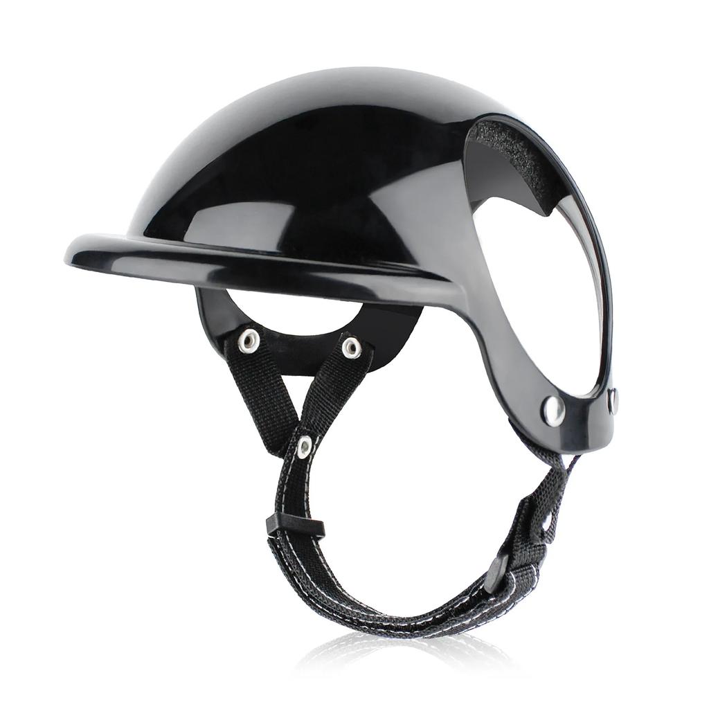 Cute Safety Helmets for Dogs Dog Helmet with Ear Holes & Adjustable Strap, Dog Helmet for Small Dog for Outdoor Driving/Riding