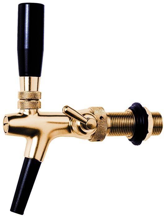 Robinet tireuse à bière - ICH-ZAPFE.DE - plaqué or - 10mm - 35mm - Compensateur