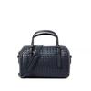 Sheepskin woven Boston pillow bag women's leather large-capacity portable messenger bag bucket bag