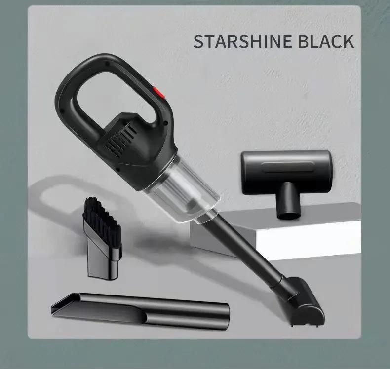 

2 в 1 автомобильный пылесос 60000PA беспроводной ручной пылесос с возможностью зарядки сжатым воздухом пылесос для домашнего офиса чёрный