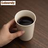 280ml Retro Grass Ash Ceramic Cola Cup Large Capacity Master Cup Personal Water Jug Coffee Mug Household Kungfu Teaset Drinkware