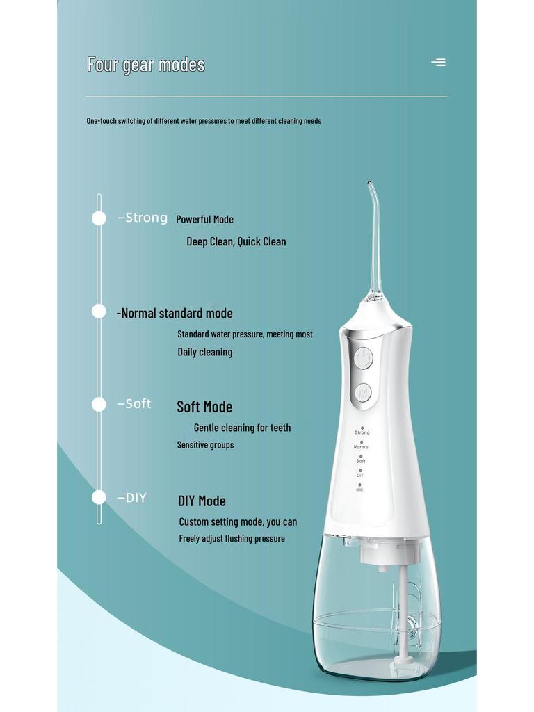 International Large Screen Water Flosser: Portable Electric Oral Irrigator for Dental Care and Teeth Whitening