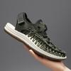 Fashion Mens Shoes 2025 Summer New Handwoven Sandals Breathable Mesh Casual Beach Sandals Large Size 38-46