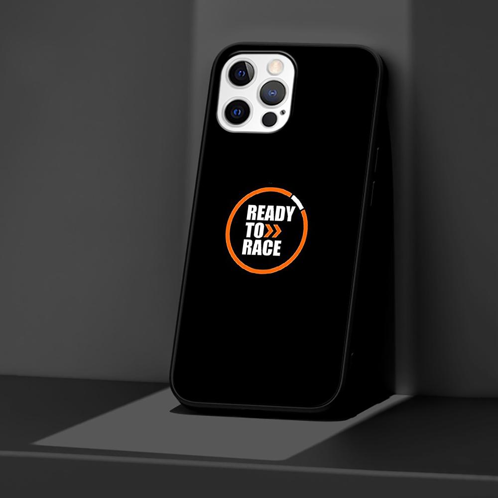 Custodia Ready To Race per iPhone 14 13 11 12 Pro Max XR 7 8 + X 6 6S Plus XS SE 2020 Coque Nera Morbida Cover per Telefono Silicone Funda
