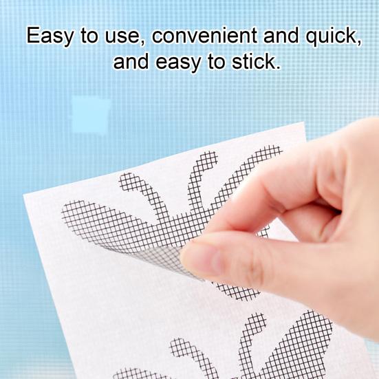 Wodoodporna Taśma Naprawcza do Moskitier Motylkowa Wytrzymała Mocny Klej Pokrycie Dziur i Rozdarć Siatka Naprawcza do Drzwi Moskitierowych