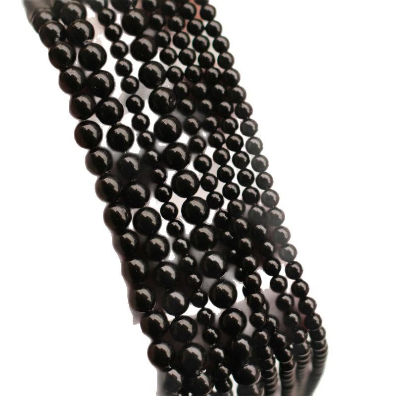 Black Agate Shell Pearl Beads 4-6mm for DIY Jewelry Making