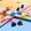 Cute Bow Polygonal Children'S Sunglasses Boys And Girls Anti-Uv Sun Glasses Baby Little Girl Shades Metal Frame Eyewear Uv400
