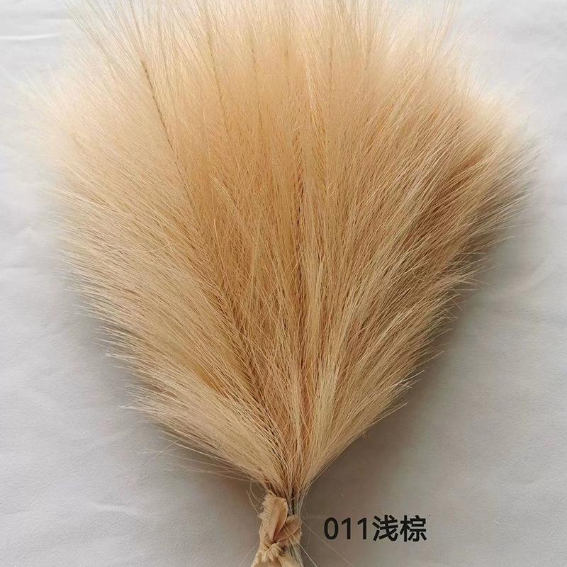 Artificial Pampas Grass Reed Decorative Dried Flower Bouquet Natural Texture for Home Office Wedding Event Decoration