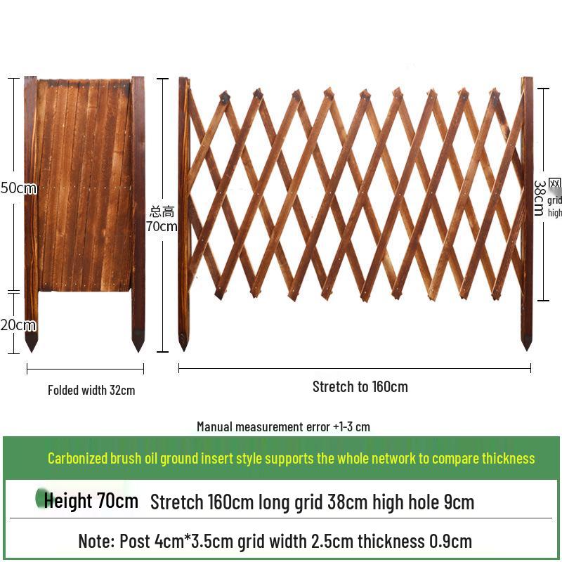 Extendable Anticorrosive Wood Garden Fence & Climbing Frame for Outdoor and Indoor Use