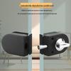 Frameless Glass Door Lock: U-shaped Hook & Round Lock for Single/Double Sliding Main or Office Doors
