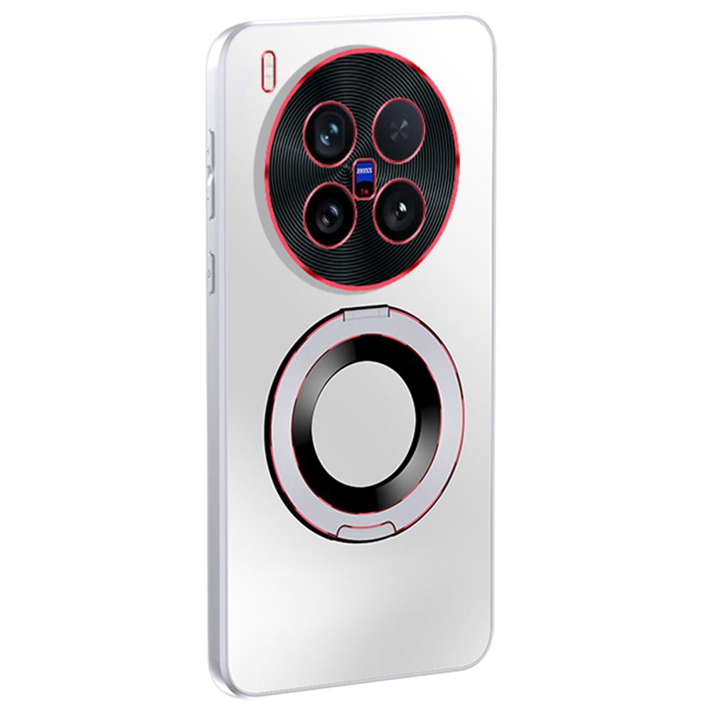 Pro pouzdro na telefon vivo X200 Ultra 5G s kroužkovým stojánkem, dvoubarevný objektiv, matný kryt s AG povrchem na dotek