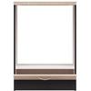 JUNONA Meuble bas four 60 cm - Plan de travail - Chene sonoma