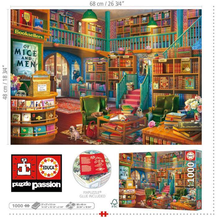 1000 Piece Puzzle : Bookstore