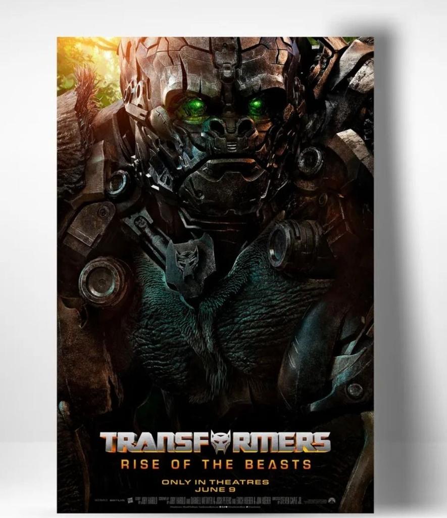 Transformers Rise of the Beasts Metal Poster, Movie Wall Art 20x30cm