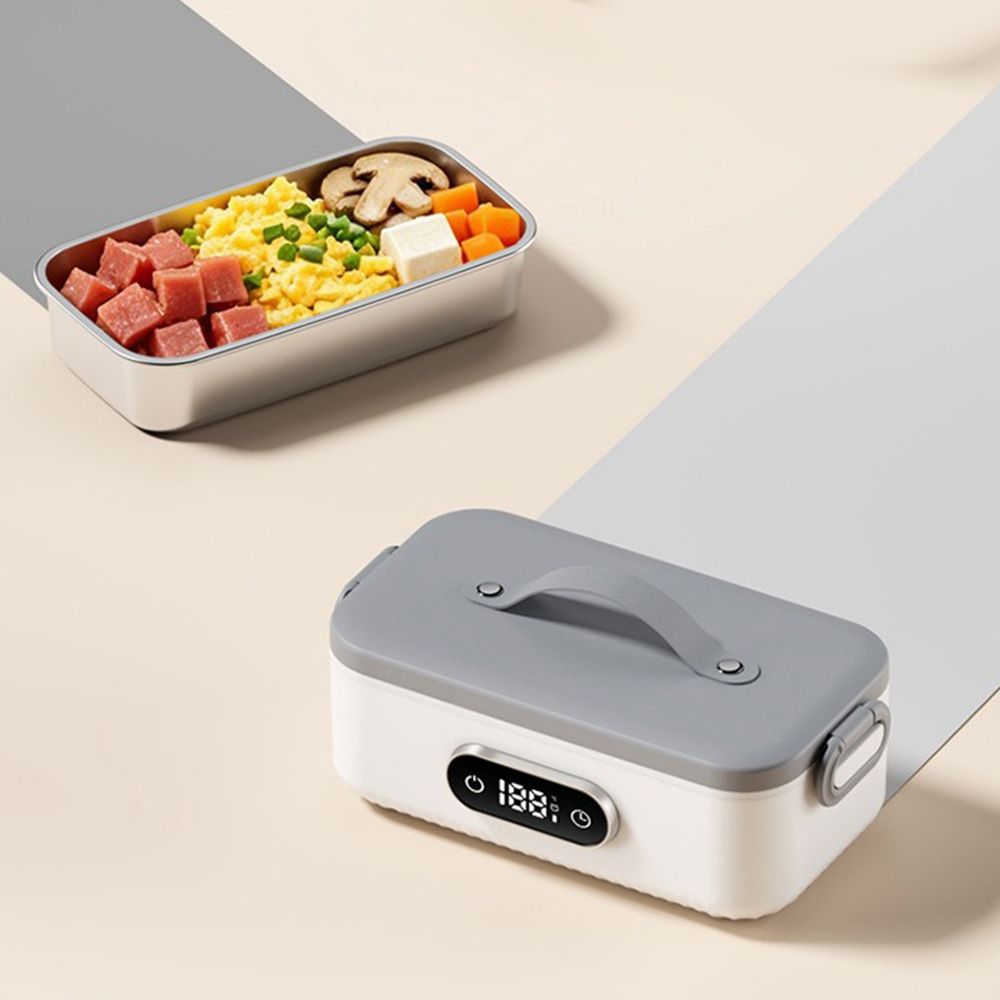 4-speed Temp Wireless Heating Food Container Cordless & Water-free Electric Lunch Box Travel Meals