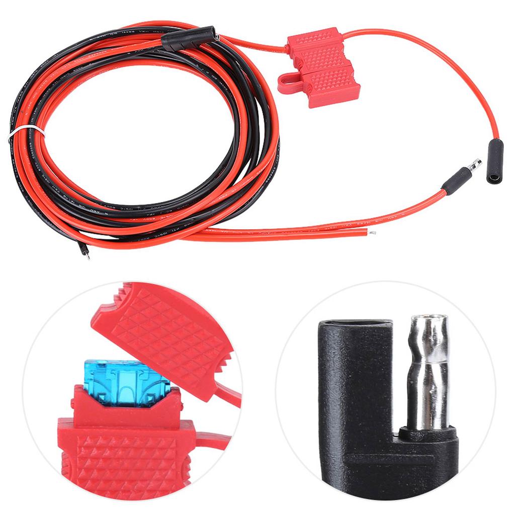 Motorola Vehicle Radio Power Cable Heat Resistant Durable for PM400 CM200 CM300 Mobile Two-Way Radio Installation Accessories