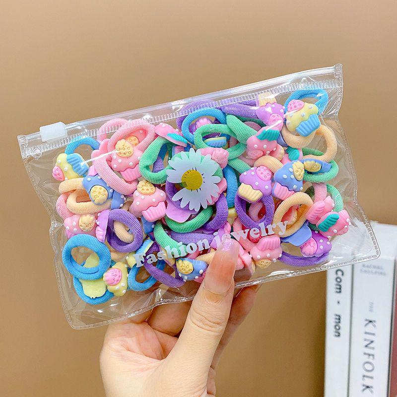 Korean Baby Girl Hair Ties - Small Elastic Ponytail Bands