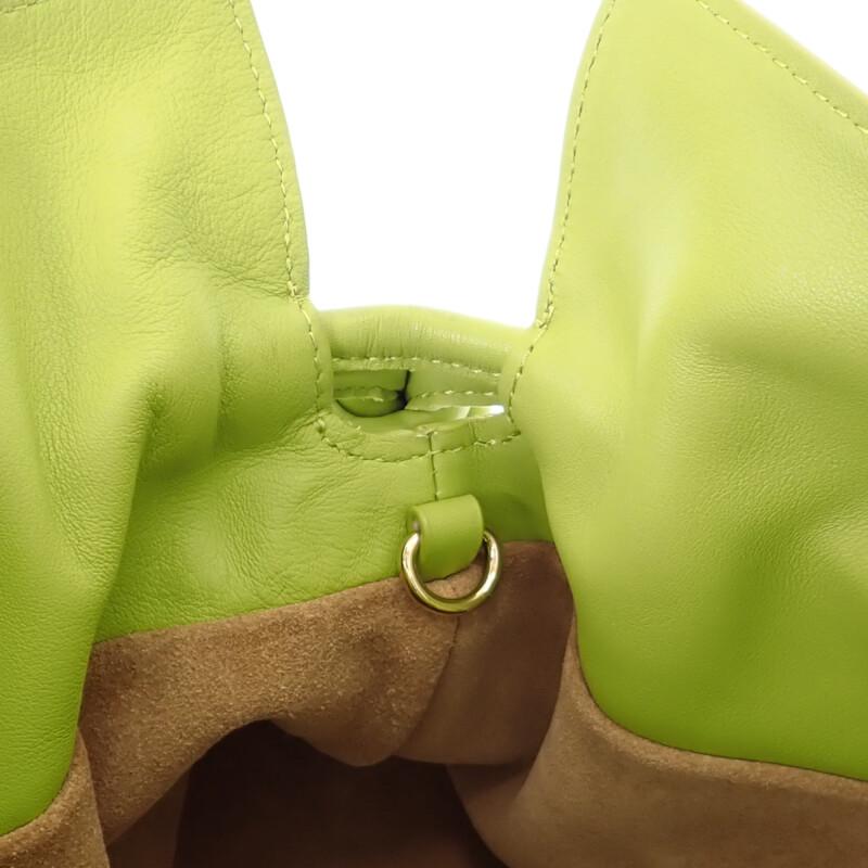 Loewe A411FC1XBF 2WAY Bag Lime Yellow Calfskin Women