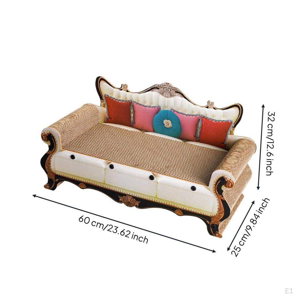 Cardboard Cat Scratcher Bed WearResistant Corrugated Lounge Low Dust