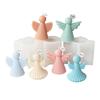 Easter Themed Angel Silicone Mold DIY Wax Candle Molds Aromatherapy Making Mould Handmade Festive Theme Ornament