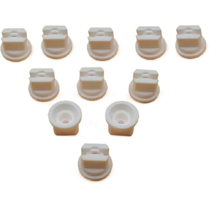 10 PCS Flat Fan Spray Nozzles Compatible with TP Teejet Compatible Plastic Tips Compatible with Boom Sprayer Farming-Related Irrigation and Cleaning