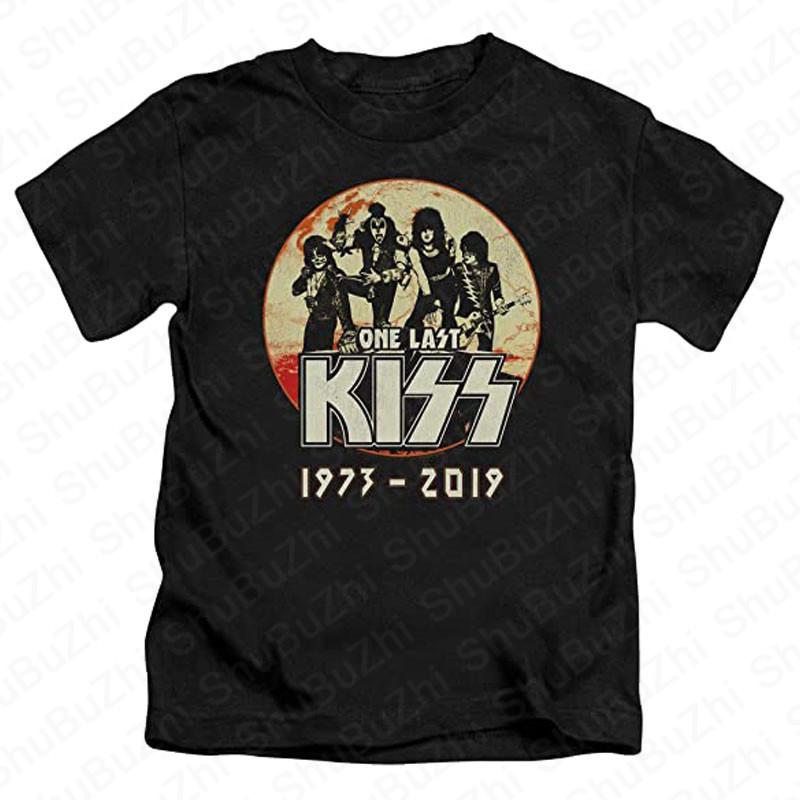 KISS Hiss Cat Parody Funny Tshirts Rock Meow Group Men T Shirt KISS Rock Roll Man Cotton T-Shirt Drop Shipping