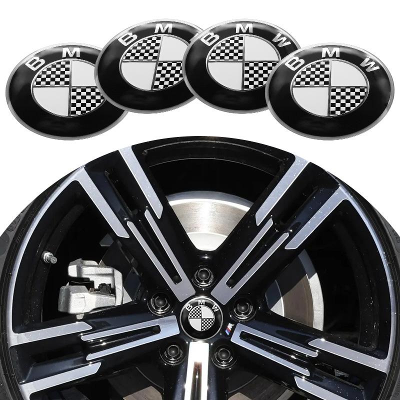 BMW M 56mm 60mm 65mm 4Pcs Car Emblem Wheel Hub Center Cap Sticker   BMW M F20 G20 G30 X1 X3 X4 X5 G05 X6 G11 F15 F16 G01 G02 F48 G30 CVA1 F34