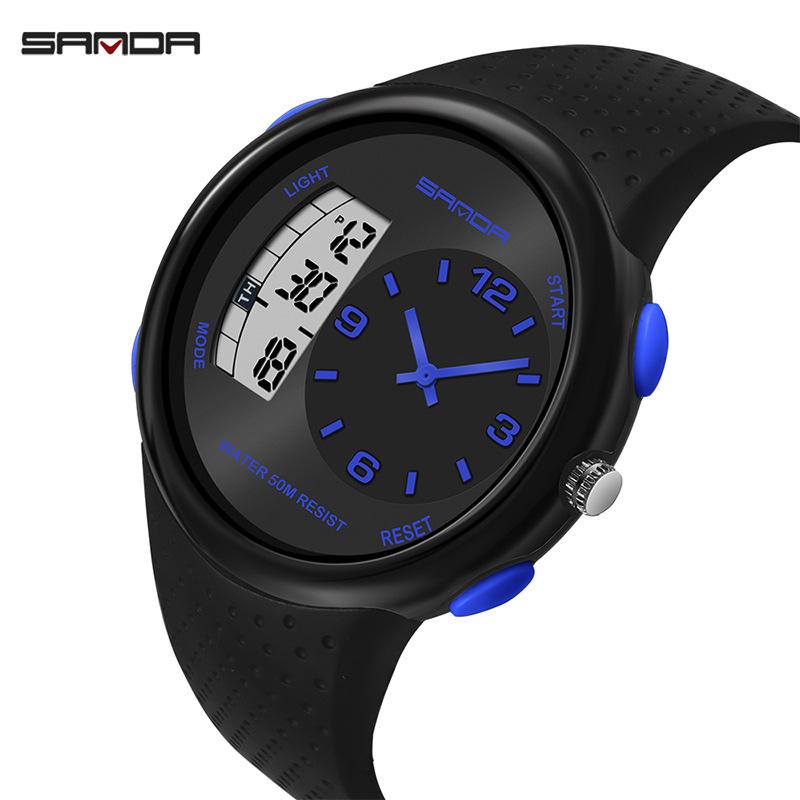 Sanda Men's Waterproof Multifunctional Luminous Sports Watch