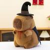 Magician Capybara Earphones Chef Plush Stuffed Doll  Animal Sofa Pillow Brown