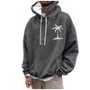 Men's Hooded Print Pattern Fashion Loose Men's And Women's Long Sleeve Hooded Sweatshirt