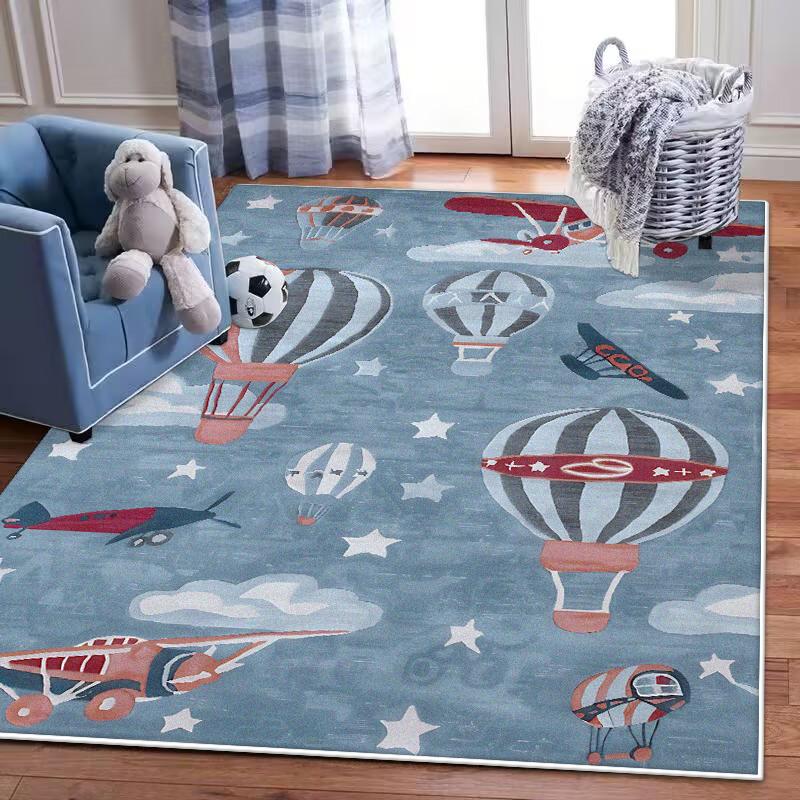 

Мультяшний килим з тваринами Килим для кімнати дівчинки Килимок для повзання малюка Килими для вітальні Килимок для дитячої кімнати Килим Дитячі килими Домашній декор 60*90cm