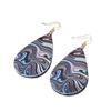 Trendy European & American Colorful Oil Painting Water Drop Earrings: Bold, Stylish Design for Women’s Everyday Wear & Parties.