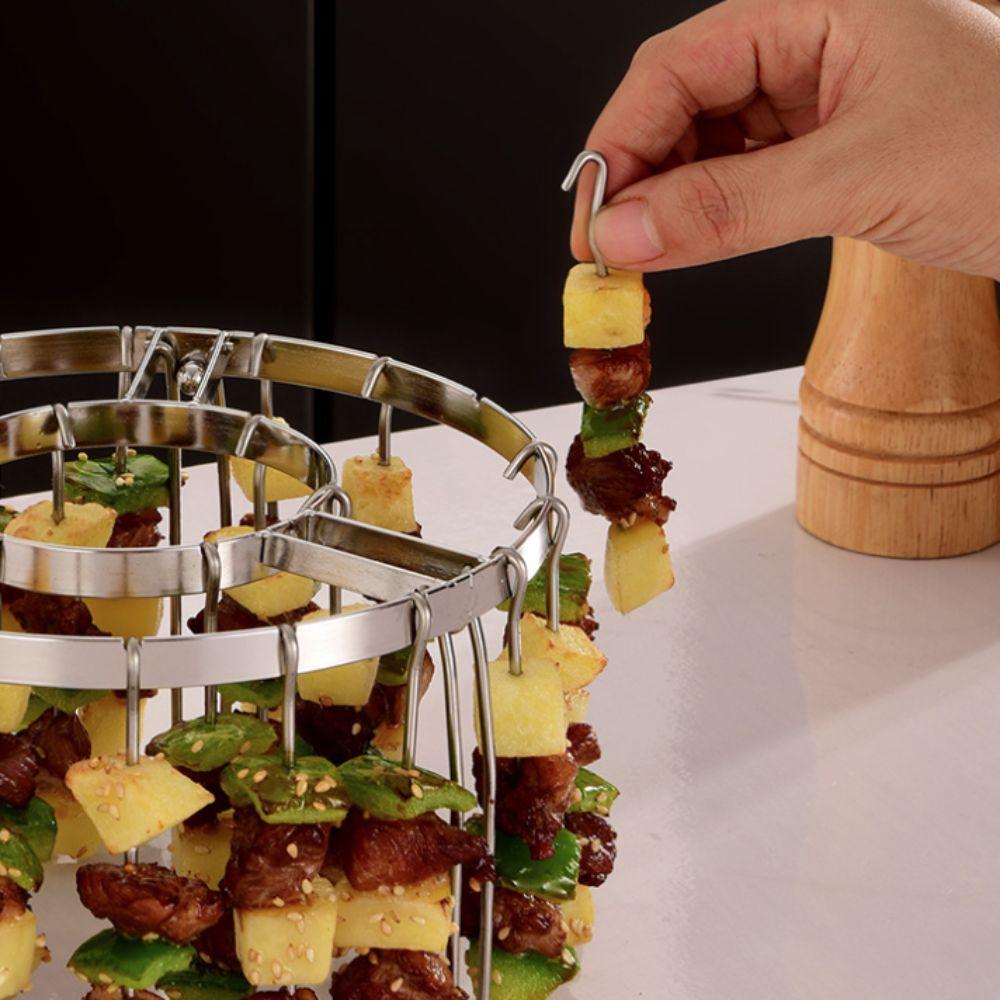 304 Stainless Steel Air Fryer Grill Bracket Vertical Air Fryer Skewer Holder  Oven