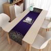 2 Stück Lange Leinen Feiertags Dekorative Tischdecke Staubtuch Platzset
