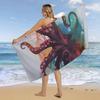 Quick Dry Colorful Octopus Bath Towels Sand Free Pool Towel Super Absorbent Travel Turkish Towel for Adults Bath