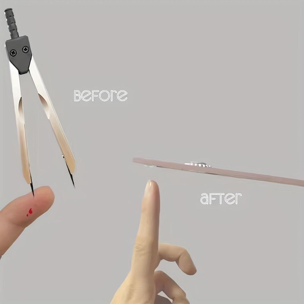 1pc 2-in-1 Compass and Ruler -Multifunctional Geometric Drawing Tool with Dual-Scale Ruler& Adjustable Compass for School,Office