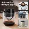 Pour Over Coffee Dripper with Spoon, Reusable Stainless Steel Pour Over Coffee Filters, Easy to Clean Camping Coffee Filter