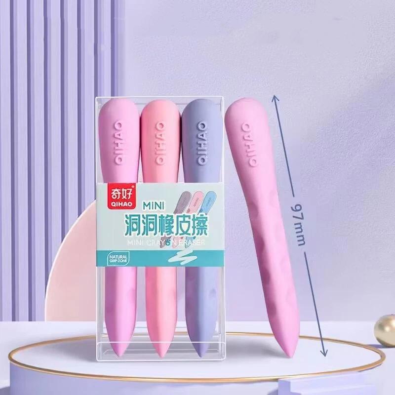 3Pcs Large Erasers for Primary School Students No Crumbs Clean Erase Non-Toxic for Homework Drawing Gifts