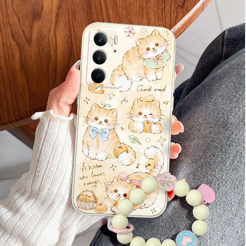 RealmeC75 5G Mobile Phone Case Dirt-resistant Explosion Niche Sweet Cute Simple