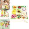 Wooden Puzzle Toy For Kids With Color Sorting And Fine Motor Skills Development For Educational Play
