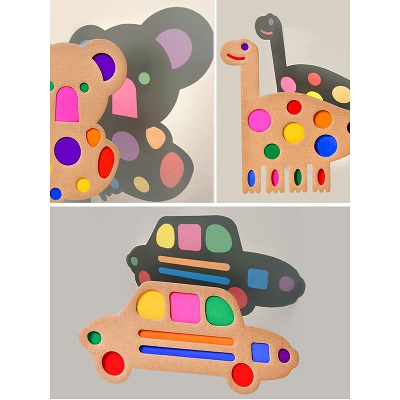 Colored Cellophane Craft Film for Children's Projects - A4 Transparent Soft Paper for Light Transmission, Shadows, and Lanterns