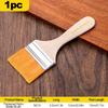 1pc Nylon Flat Brushes with Wooden Handles - High-Quality Oil Painting Brushes for Artistic Creations, Dust-Free & Easy to Clean