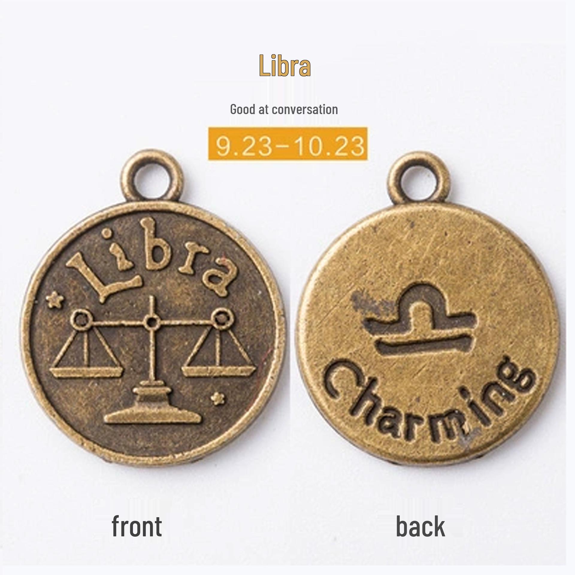 Записная книжка для путешествий «Двенадцать созвездий» с металлическим кулоном